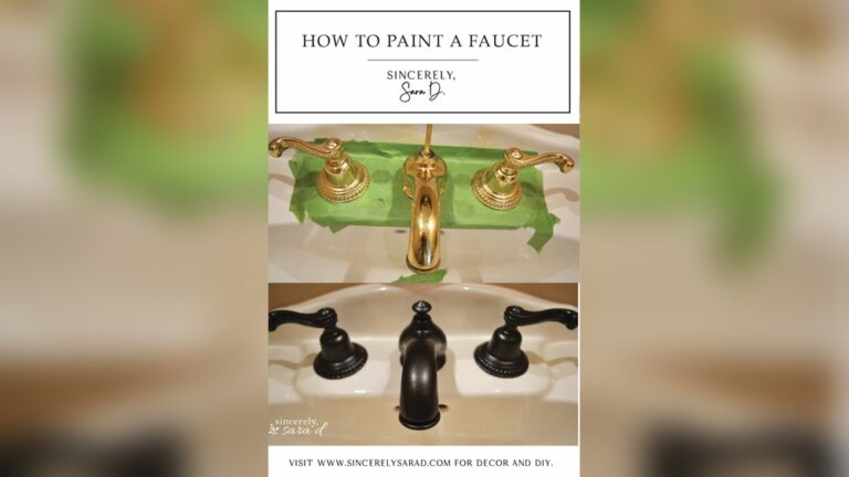 Can You Paint a Faucet