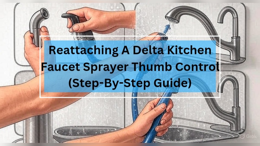 How to Reattach a Delta Kitchen Faucet Sprayer Thumb Control