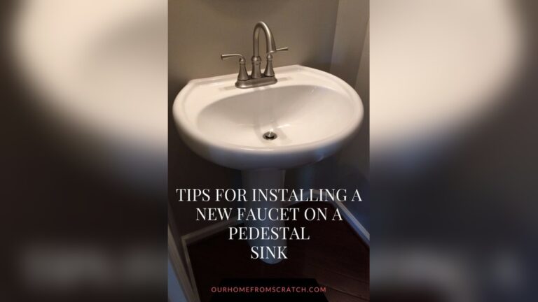 How to Replace a Faucet on a Pedestal Sink