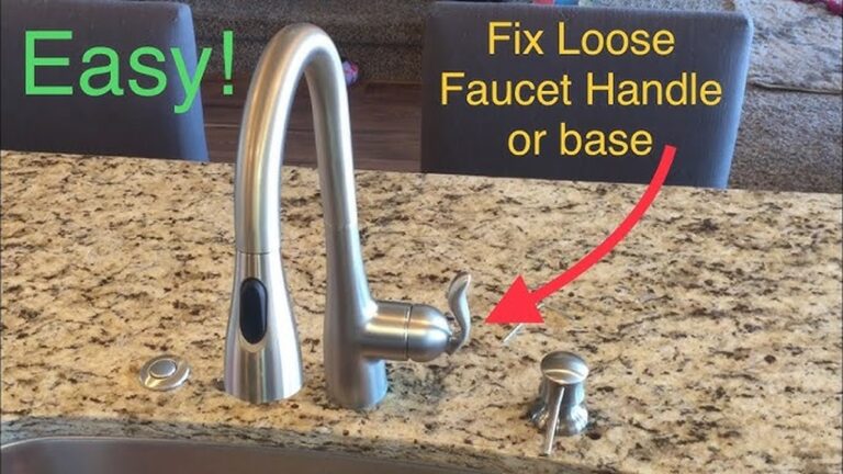 How to Tighten Kitchen Faucet Handle