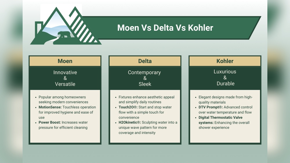 Moen Vs Delta Vs Kohler Shower Faucets